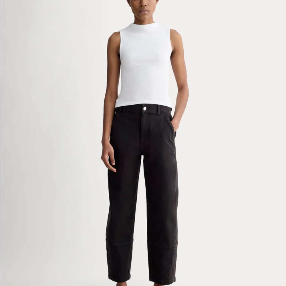 Everlane Black Utility Barrel Pant 00